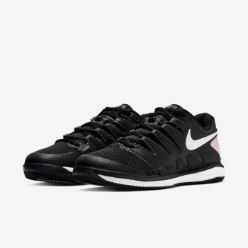 Nike Court Air Zoom Vapor X - Női Teniszcipő - Fekete/Rózsaszín/Fehér